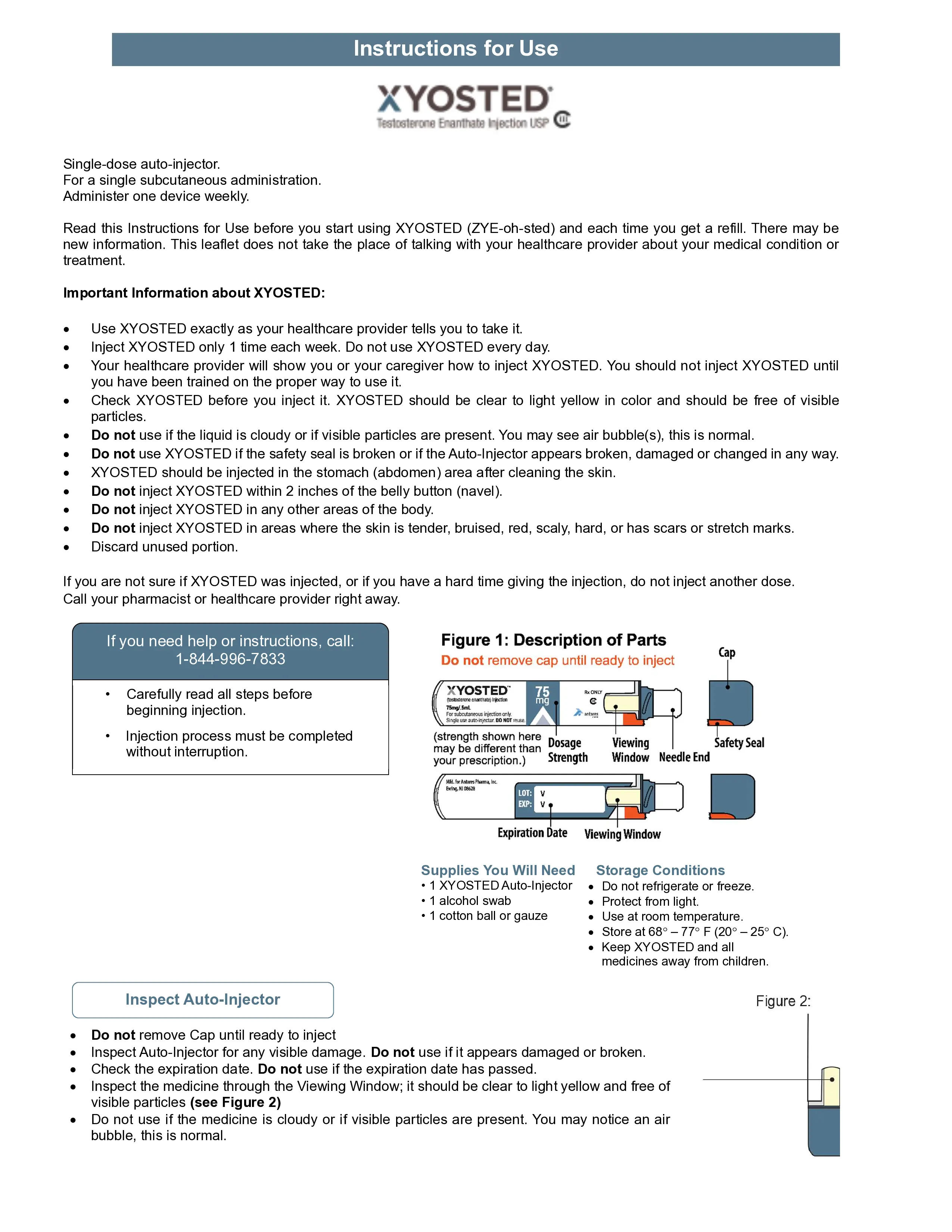 Xyosted Instructions for Use PFD Page 1