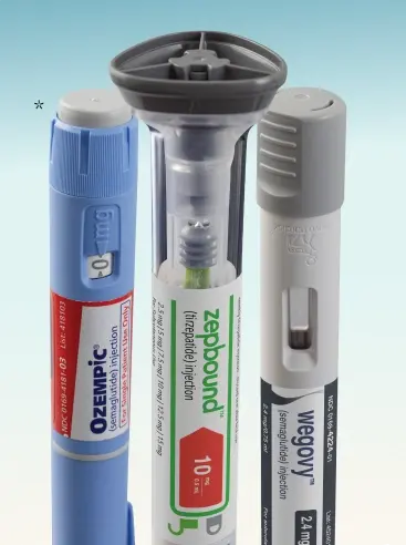 Wegovy, Saxenda, and Zepbound pens